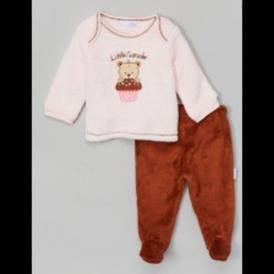 NWT 2-Piece Microfleece Pant Set Little Cupcake - 6 month